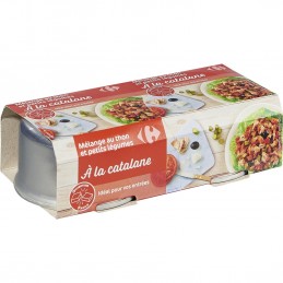 Mélange de thon/légumes à...