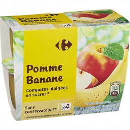 Compote pomme banane CARREFOUR